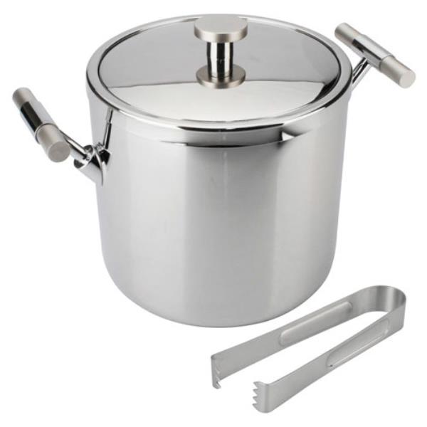 BALDE P/ GELO C/ PINCA INOX 14CM PERLE