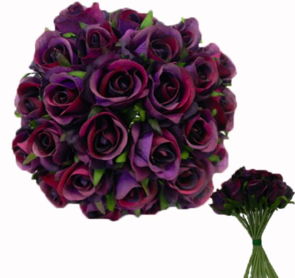 BUSH ROSAS LARIS PURPLE 25 CM