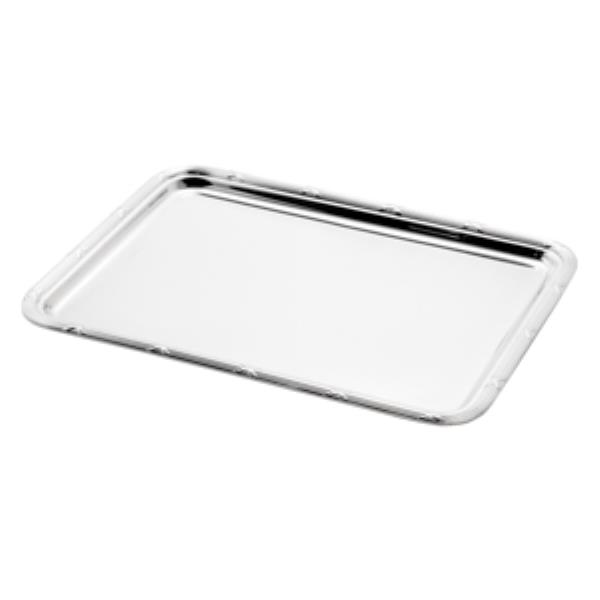BANDEJA 26X20CM CROISE S/ ALÇA PRATA