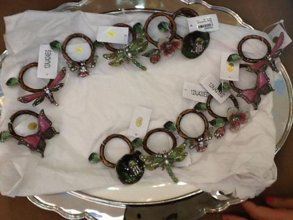 ARGOLA GUARDANAPO MONET SET 6