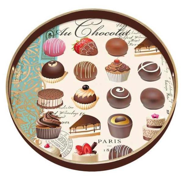 BANDEJA MAD REDONDA AU CHOCOLAT