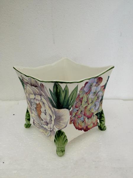 CACHEPOT DESENHO FLORES GIRLANDIA