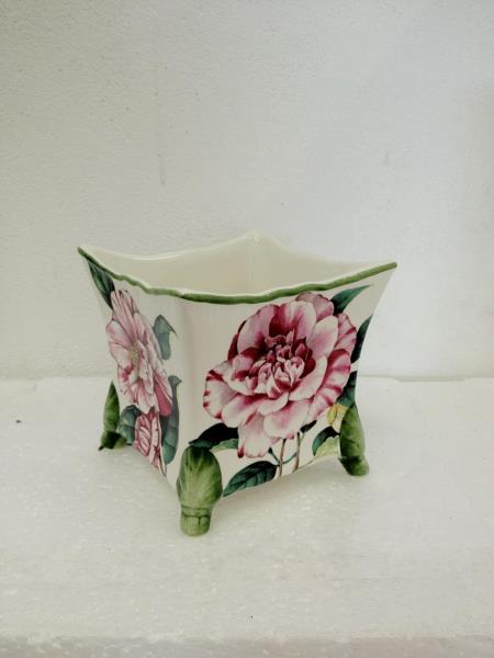 CACHEPOT DESENHO FLORES CAMELIA