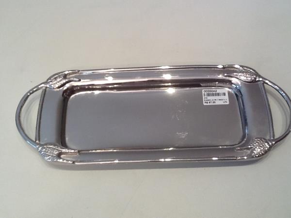 BANDEJA RETANGULAR METAL TULIPA 25X11 CM