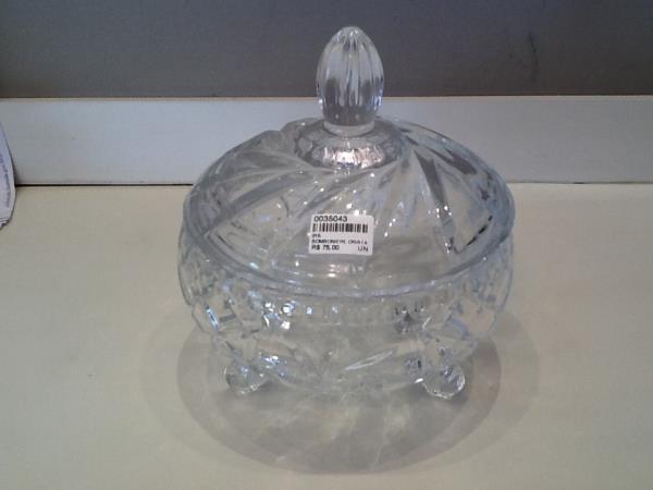 BOMBONIERE CRISTAL REX 16X18,4 CM