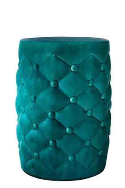 BANQUETA CERAMICA AZUL CAPITO