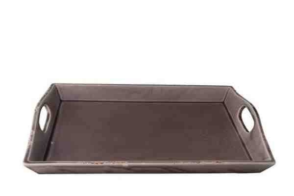 BANDEJA TRADICIONAL CERAMICA CINZA