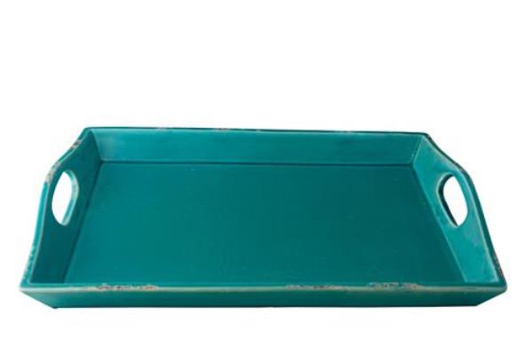 BANDEJA TRADICIONAL CERAMICA AZUL