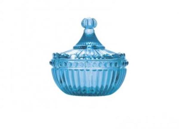 BOMBONIERE A LT 9,5 CM TURQUESA