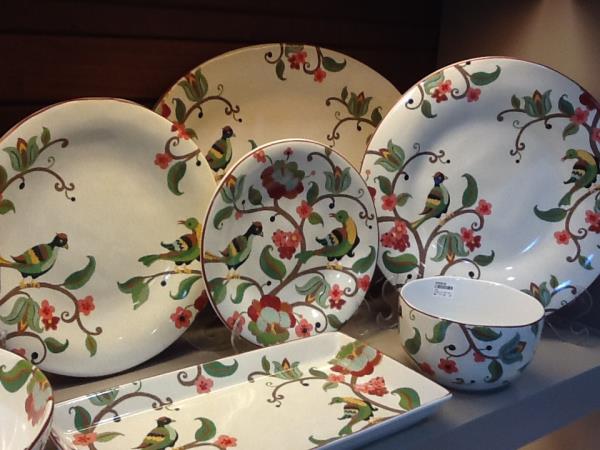 APARELHO JANTAR PORC 22PCS MELIA RED