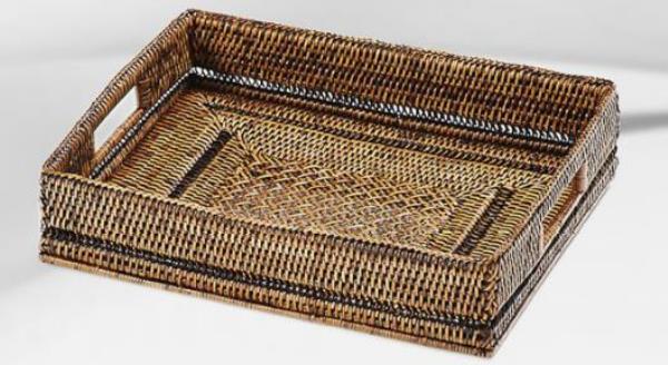 BANDEJA RET SPRING 30X39X9CM PURO RATTAN