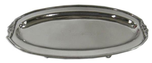 BANDEJA PEQ OVAL ACO NIQUELADO 24X13CM