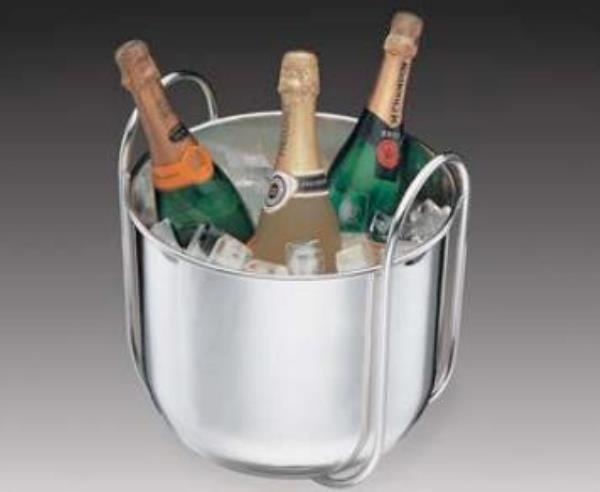 BALDE P/ VINHO C/ALCAS TUBO INOX