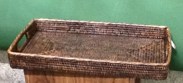 BANDEJA C/ ALCA ASIA 55X30 PURO RATTAN