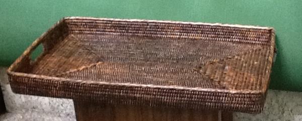 BANDEJA C/ ALCA ASIA 65X40 PURO RATTAN