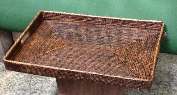 BANDEJA C/ ALCA ASIA 75X50 PURO RATTAN