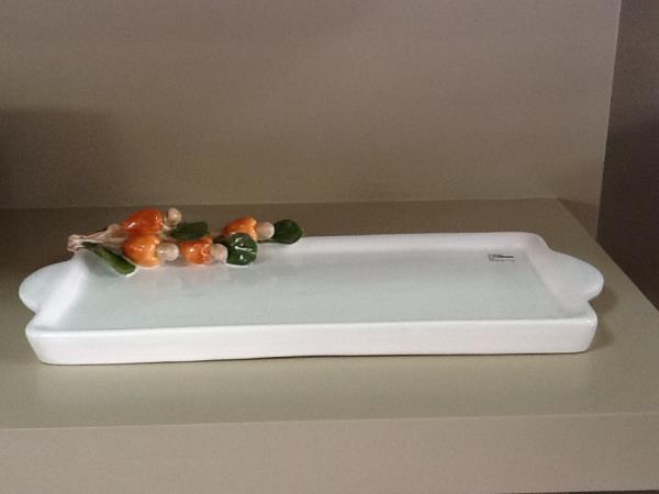 BANDEJA RETANGULAR G COM GALHO DE CAJU