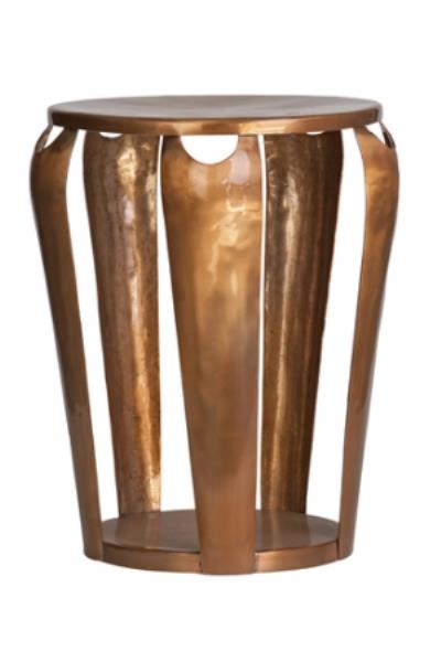 BANQUETA METAL INDIANO COBREADO