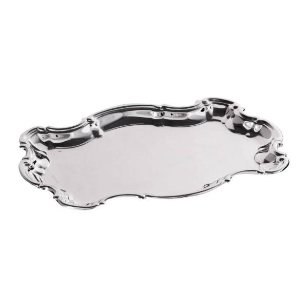 BANDEJA WINDSOR RET 23X15CM PRATA