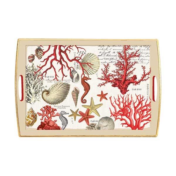 BANDEJA MADEIRA RET RED CORAL