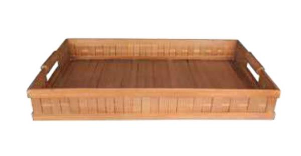 BANDEJA RET BAMBU 56X36,5X9CM WEAVE