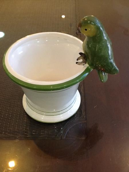 CACHEPOT C/ 1 PASSARO PERIQUITO INES P