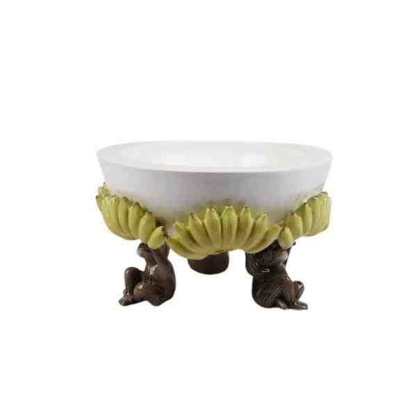 BOWL KENOA C/ BASE DE 3 MACACOS P E PENCA