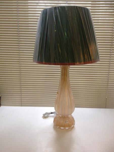 ABATJOUR BASE C/ OURO PALHA C/ OURO + CUP. PREG.