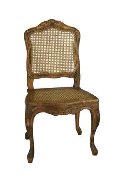 CADEIRA LUIZ XV C/ ENCOSTO PALHINHA