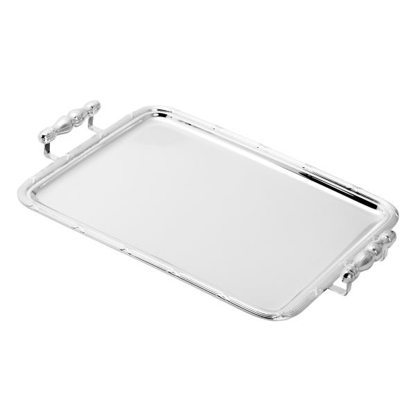 BANDEJA 42X33CM CROISE C/ALCA PRATA