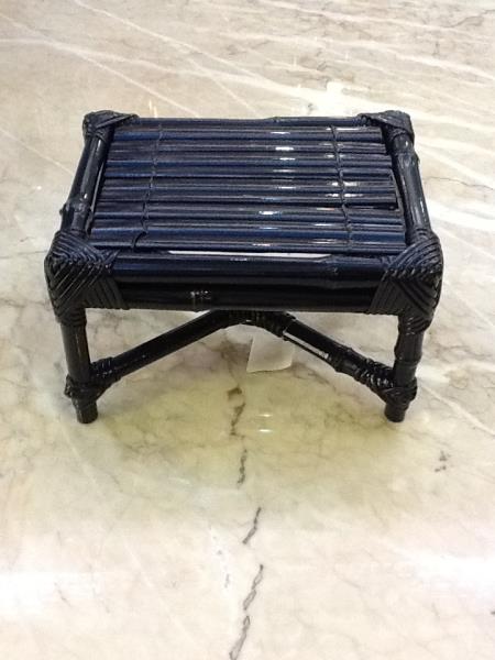 BANQUETA M BAMBU AZUL MARINHO