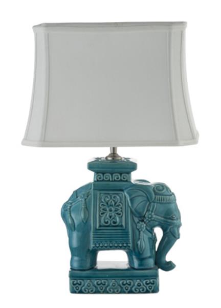 ABATJUR PORCELANA ELEFANTE