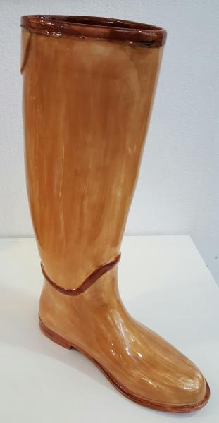 BOTA DIREITA P/ VASO COR COURO VELHO