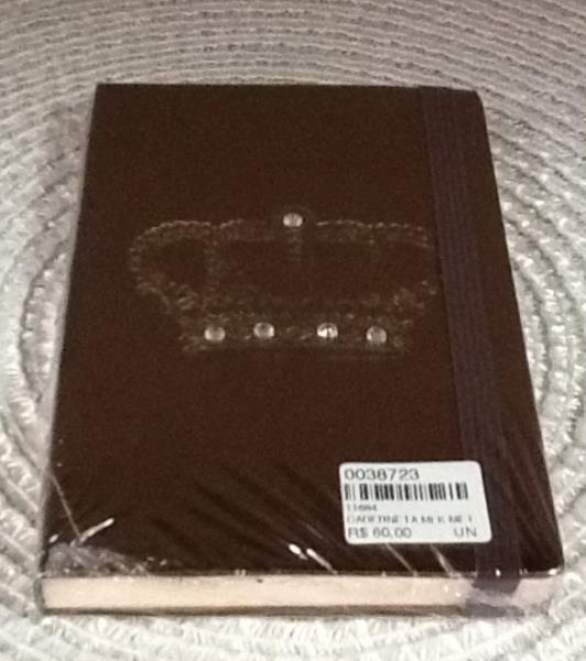 CADERNETA MLK METAL 09X14 CRISTAIS