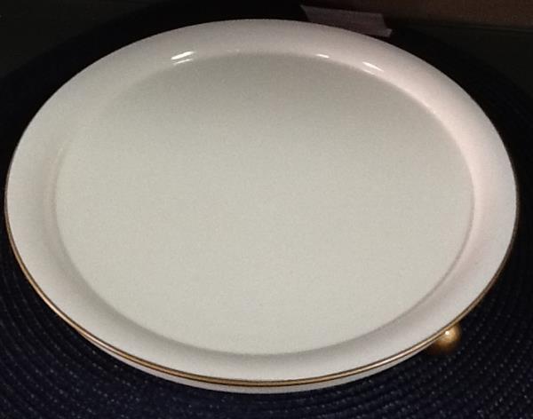 BANDEJA BOLINHA (P) BRANCO/DOURADO