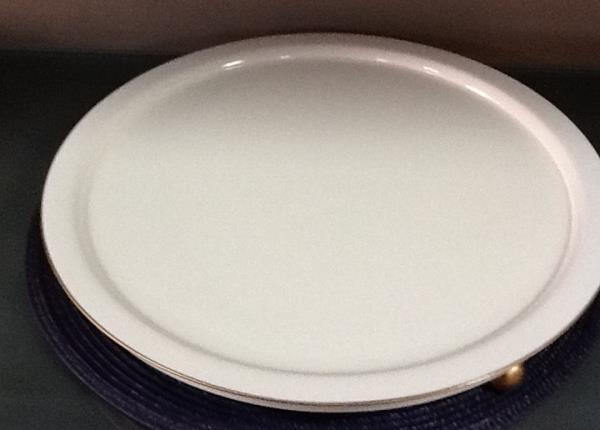 BANDEJA BOLINHA (M) BRANCA/DOURADO