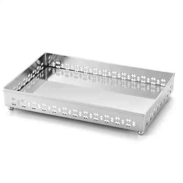 BANDEJA GALERIA CROSS RET 30X20X4CM FDO ESPELHO