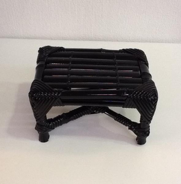 BANQUETA BAMBU P PRETO