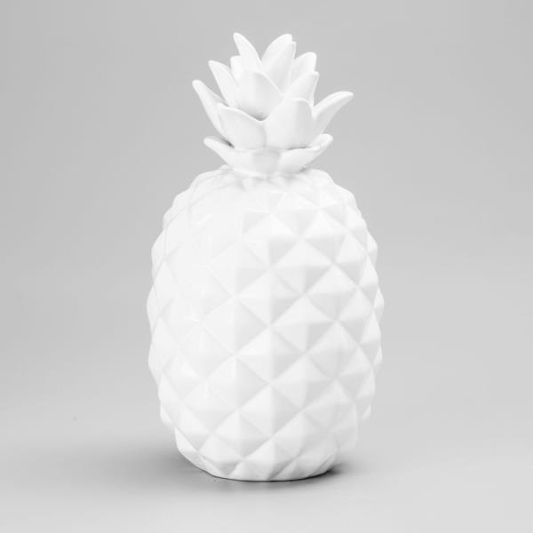 ABACAXI DE CERAMICA DECORATIVO 28CM