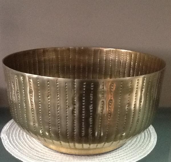 BOWL REDONDO ALUMINIO DOURADO