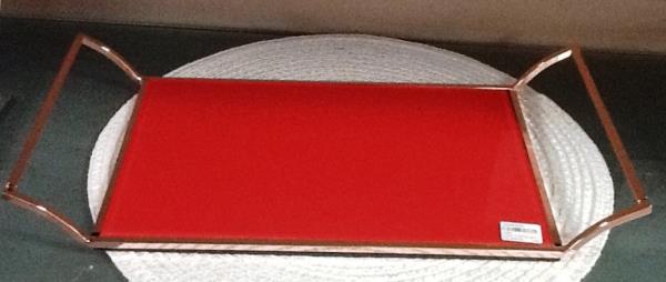 BANDEJA MEDIA METAL LARANJA