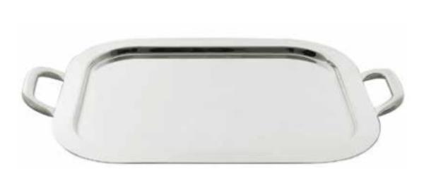 BANDEJA OBLONGA 43X33CM C/ ALÇA S/ CORDAO