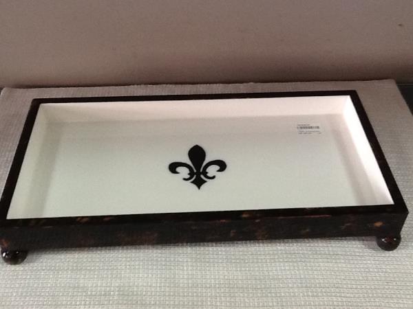 BANDEJA MONDRIAN RET P TARTARUGA C/ FLOR DE LIS