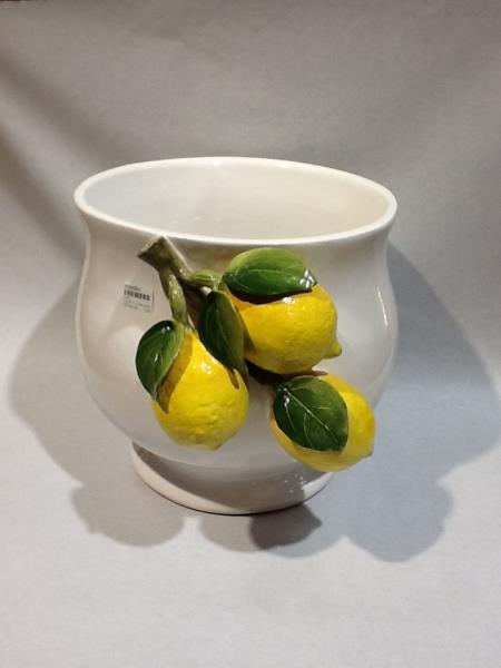 CACHEPOT COM ARRANJO DE LIMAO