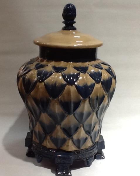 ANFORA RED FOLHAS D=25 H=40