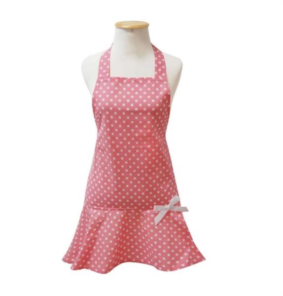 AVENTAL ALGODAO DOT PRINT PK BCO