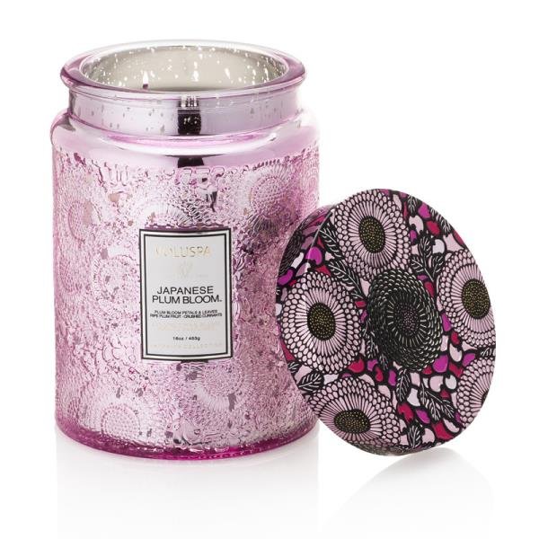 VELA POTE VIDRO G 100H REL JAPANESE PLUM BLOOM