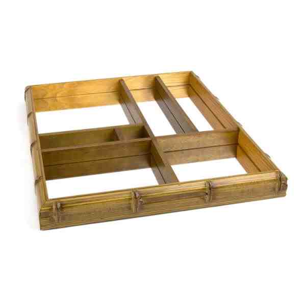 BANDEJA ORGANIZADORA BAMBU C/ ESPELHO