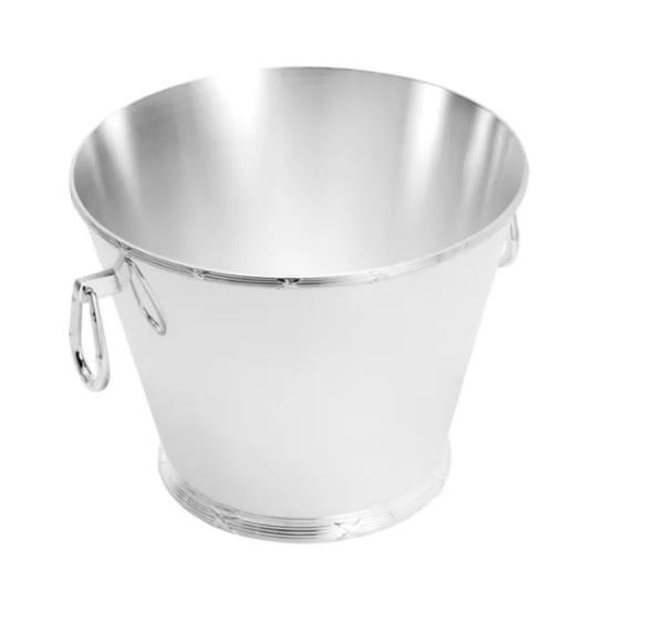 BALDE DE PRATA P/ CHAMPAGNE CROISE 24X20CM