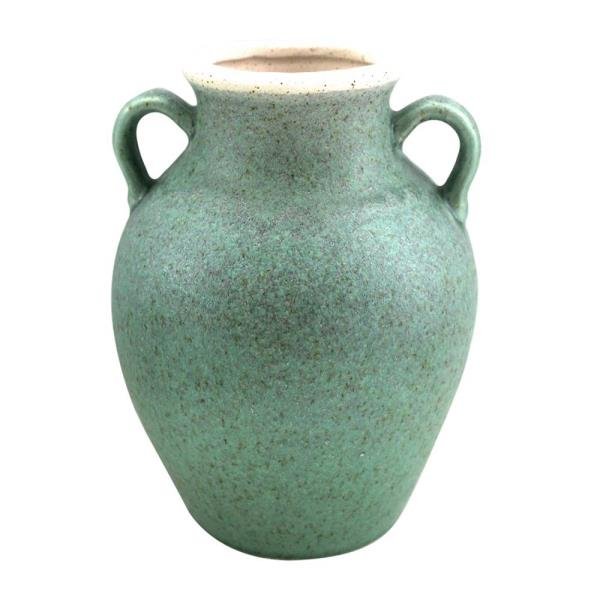 VASO DECORATIVO CERAMICA VERDE 17X31CM
